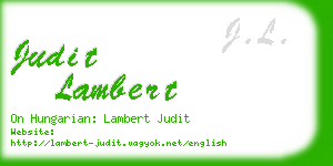 judit lambert business card